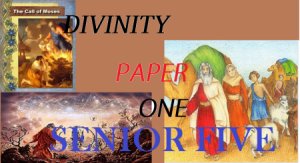 Download all lessons of Divinity paper One Senior Five 1