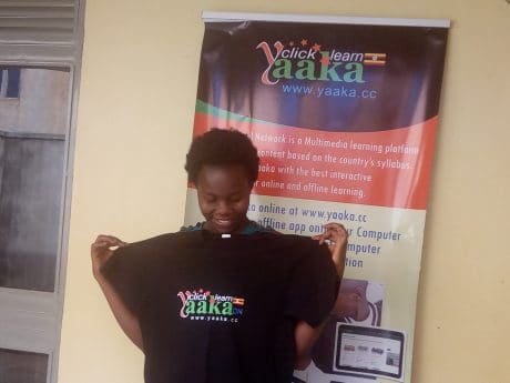 Betty Nakabugo wins a Yaaka Digital Network Tablet Computer 16