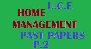 UGANDA CERTIFICATE OF EDUCATION HOME MANAGEMENT PAPER TWO PAST PAPERS 3