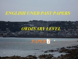 UGANDA CERTIFICATE OF EDUCATION ENGLISH LANGUAGE PAST PAPERS PAPER 2 3
