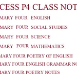 Download a Combination of All Primary Four Subjects