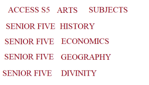 Download A Combination Of Senior Five Arts Subjects 1
