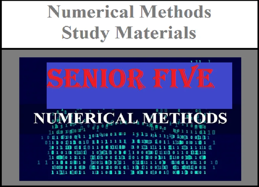 Senior Five Monthly 40 Numerical methods senior five