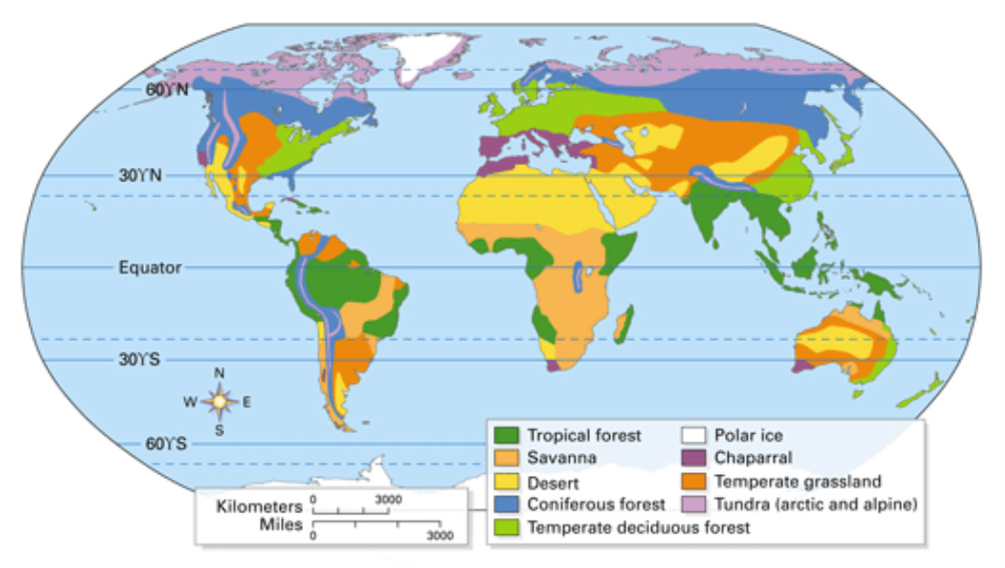  MAJOR CLIMATIC ZONES OF THE WORLD