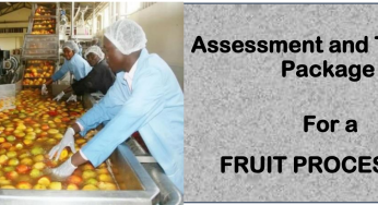 DIT-ASSESSMENT AND TRAINING PACKAGE FOR A FRUIT PROCESSOR