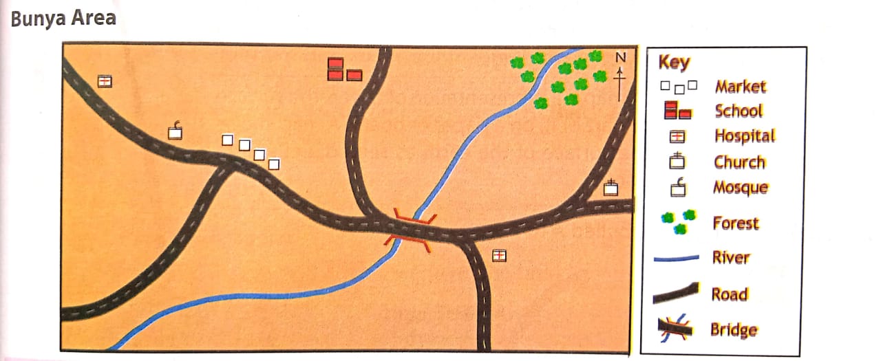 Showing the local area on a map 1