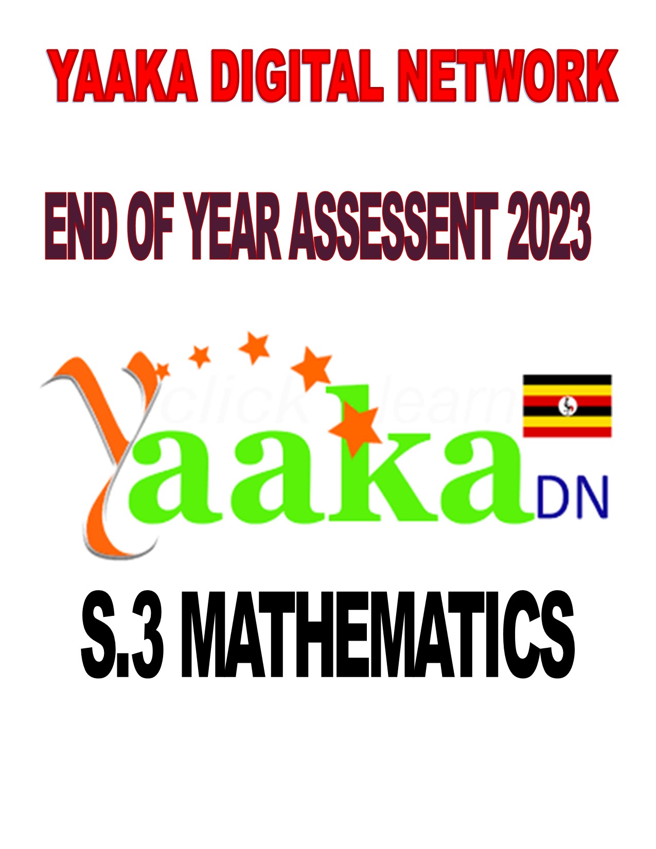 S.3 MATHEMATICS END OF YEAR ASSESSMENT 2023 4